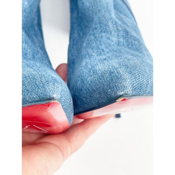 Christian Louboutin Denim Over the Knee Boots - Picture 10 of 15